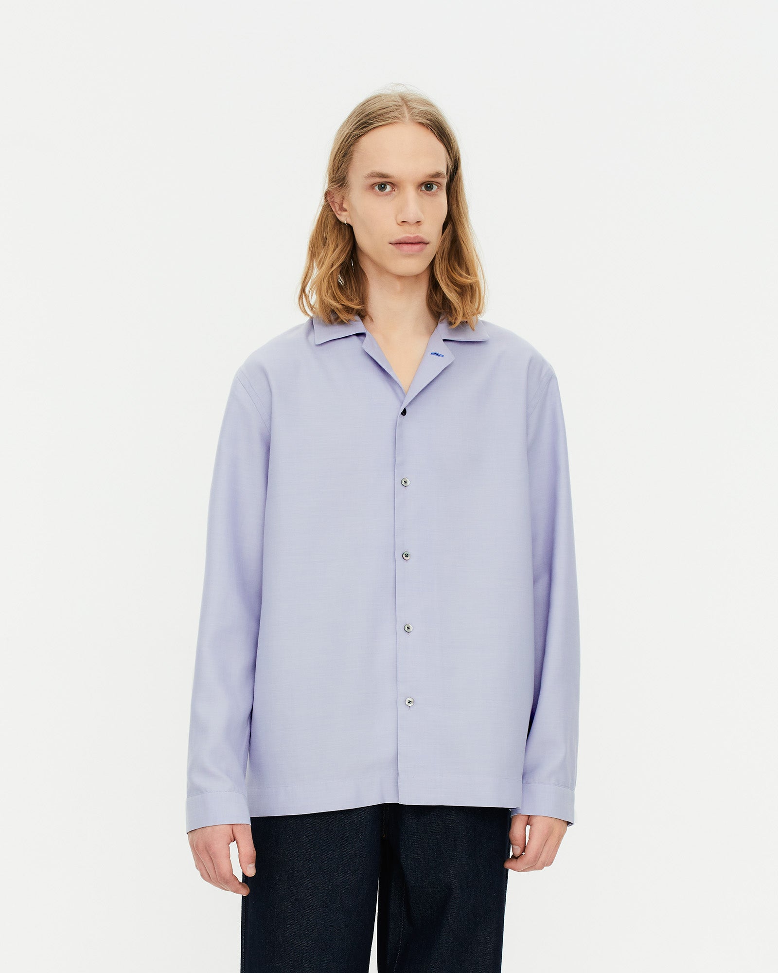 Unisex shirt with convertible collar